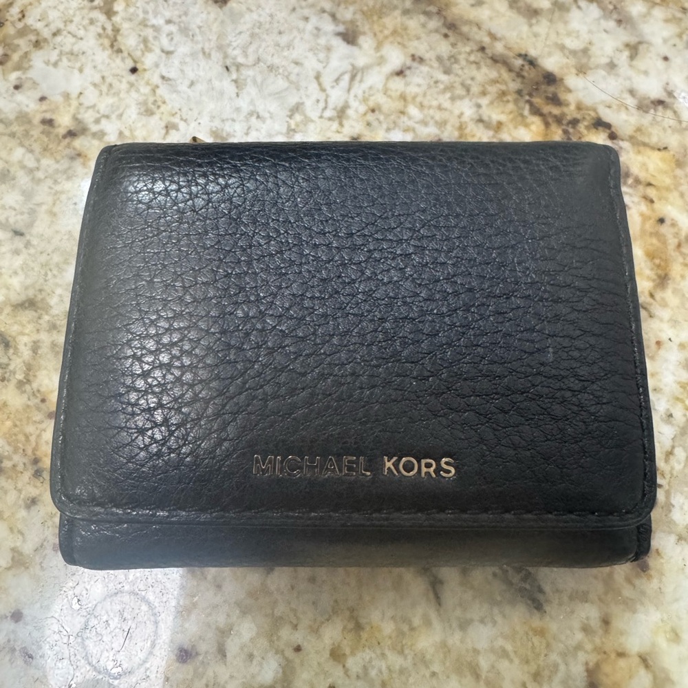 Michael Kors Black Leather Card Holder